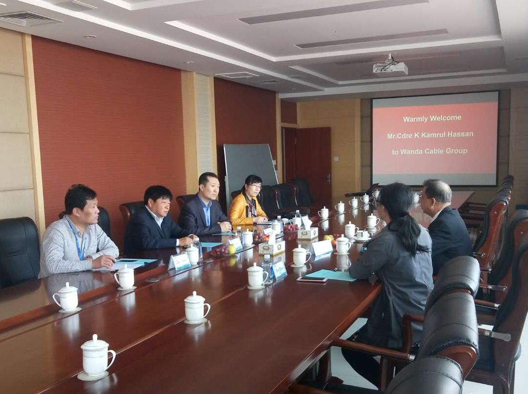 孟加拉客人到訪電纜集團-海纜公司進行考察洽談合作